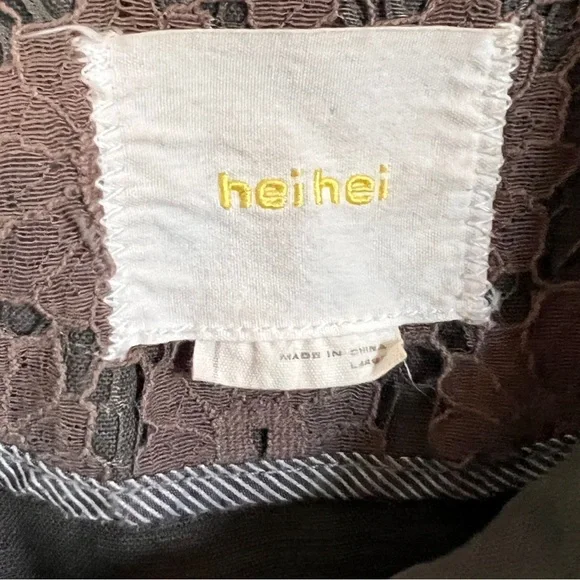 Hei Hei Camouflaged Lace Anorak Jacket Coat size L - Picture 8 of 13